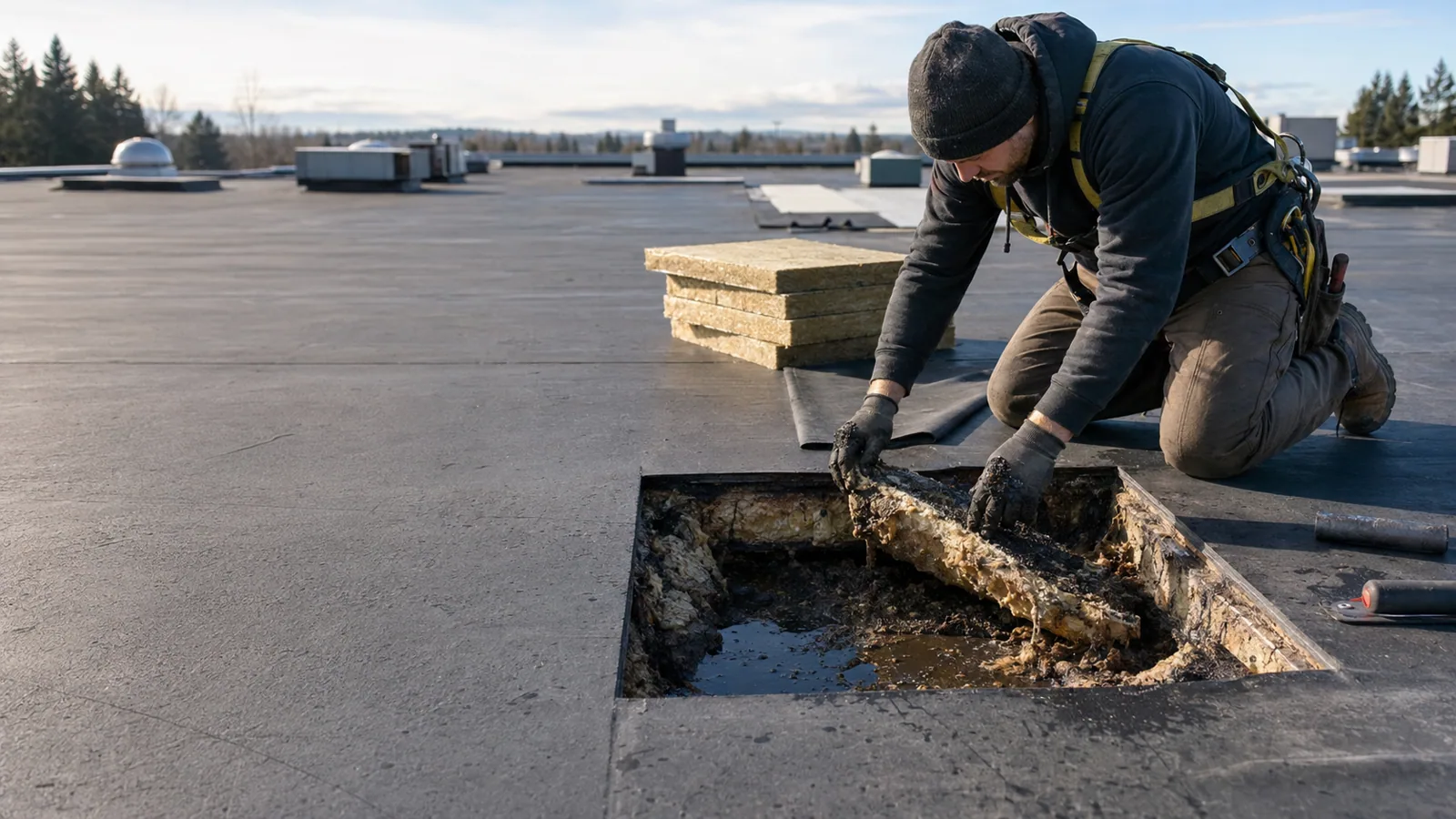 Commercial roof repair