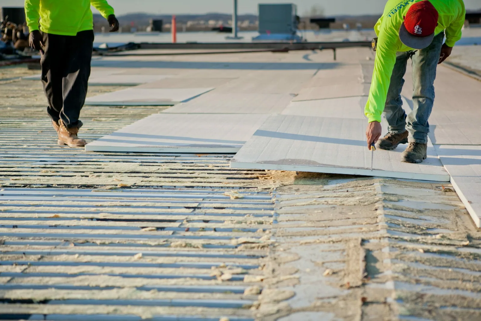 insulation and cover-board work